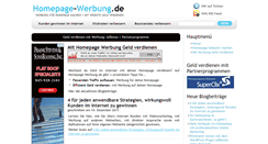 Desktop Screenshot of homepage-werbung.de