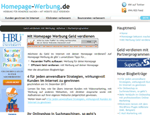 Tablet Screenshot of homepage-werbung.de